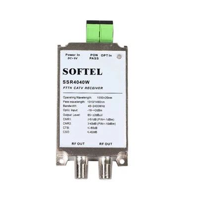 Receptor satelital mini fibra óptica